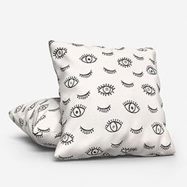 Touched By Design Wink Mono White Cushion