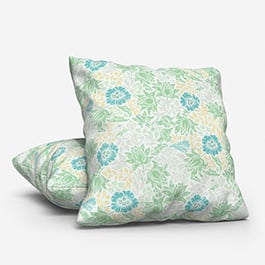 William Morris Mallow Apple and Linen Cushion
