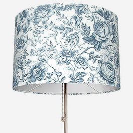 Camengo Celestine Tissu Bleu Encre Easy Fit Lamp Shade