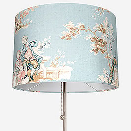 Camengo Gavotte Tissu Bleu Doux Easy Fit Lamp Shade