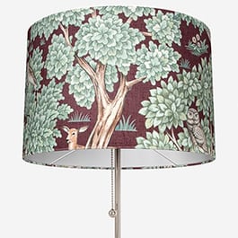 Woodland Retreat Velvet Bordeaux Easy Fit Lamp Shade