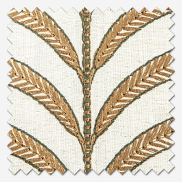 Camengo Plumeria Ocre Roman Blind