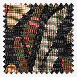 Casamance Pae Noir Ocre Roman Blind