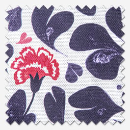 Cath Kidston Marble Hearts Blue Roman Blind