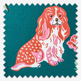 Cath Kidston Puppy Fields Teal Roman Blind