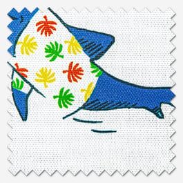 Cath Kidston Summer Sharks Cream Roman Blind