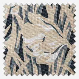 Emily Bond Crocus Indigo Roman Blind