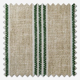 Emily Bond George Stripe Print Fern Roman Blind