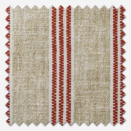 Emily Bond George Stripe Print Red Roman Blind