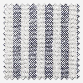 Emily Bond Oscar Stripe Indigo Roman Blind