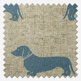 Emily Bond Peggy True Blue Roman Blind