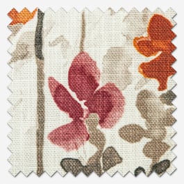 Woodland Floral Raspberry Roman Blind