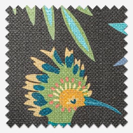 Hoopoe Charcoal Roman Blind