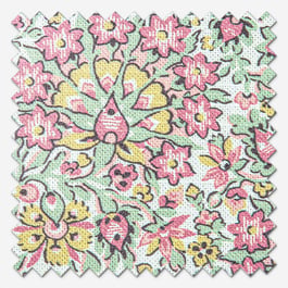 Laura Ashley Painswick Paisley Coral Pink Roman Blind