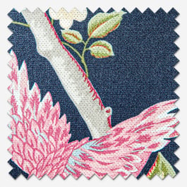 Laura Ashley Summer Place Midnight Blue Roman Blind