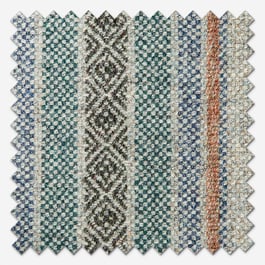 MOON Blenheim Silver Aqua Roman Blind