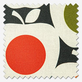 Orla Kiely Apples Ditsy Pink Multi Roman Blind