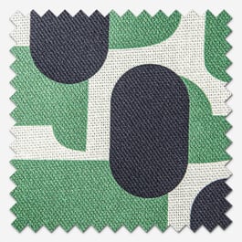 Orla Kiely Dog Show Green Roman Blind