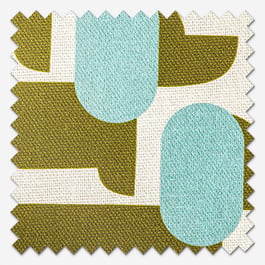 Orla Kiely Dog Show Seagrass Roman Blind
