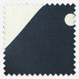 Orla Kiely Early Bird Dark Marine Roman Blind