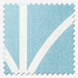 Orla Kiely Jumbo Linear Stem Aqua Roman Blind
