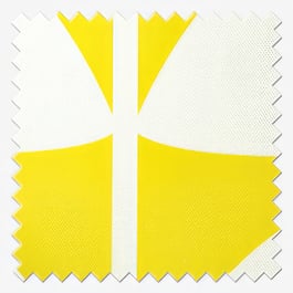 Orla Kiely Jumbo Solid Stem Yellow Roman Blind