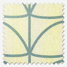 Orla Kiely Linear Stem Dark Powder Blue Roman Blind