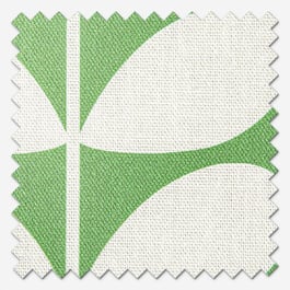 Orla Kiely Solid Stem Green Roman Blind