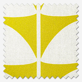 Orla Kiely Solid Stem Yellow Roman Blind