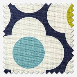 Orla Kiely Spot Flower Ditsy Blue Multi Roman Blind