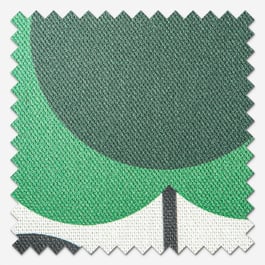 Orla Kiely Spot Flower Stem Blue and Green Roman Blind