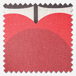 Orla Kiely Spot Flower Stem Tomato and Pink Roman Blind