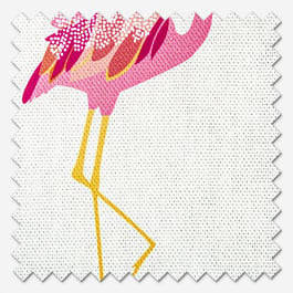 Sara Miller Flamingo Cream Roman Blind