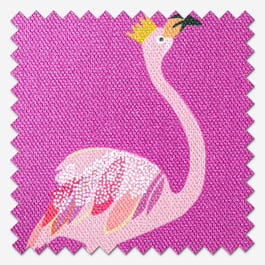 Sara Miller Flamingo Pink Roman Blind