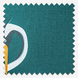 Sara Miller Heron Teal Roman Blind