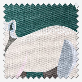Sara Miller Lemur Forest Green Roman Blind