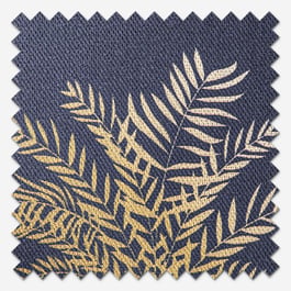 Sara Miller Small Palm Tree Navy Roman Blind