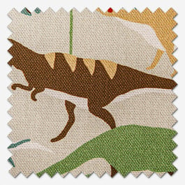 Sophie Allport Dinosaur Camouflage Khaki Roman Blind