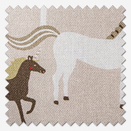 Sophie Allport Forest Ponies Soft Pink Roman Blind