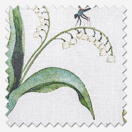 Sophie Allport Wild Floral White Roman Blind