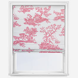 Camengo Cadence Tissu Rouge Grenat Roman Blind