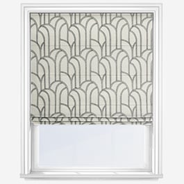 Camengo Grand Rex Black and White Roman Blind