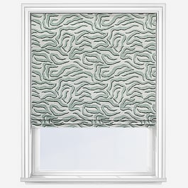 Camengo Ophea Velvet Azur Roman Blind
