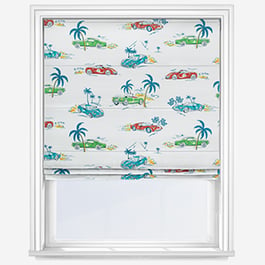 Cath Kidston Fast Cars Cream Roman Blind