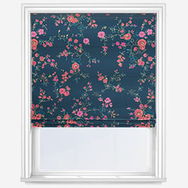 Cath Kidston Millfield Blossom Navy Roman Blind