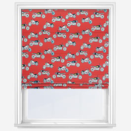 Cath Kidston Motorbikes Red Roman Blind