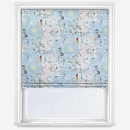 Cath Kidston Power To The Peaceful Pink & Blue Roman Blind