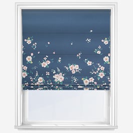 Cath Kidston Spitalfields Border Navy Roman Blind