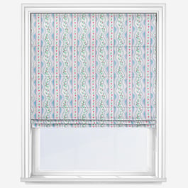 Cath Kidston Wiggle Rose Blue Roman Blind