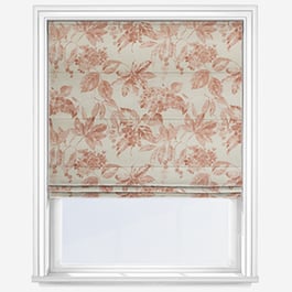 Edinburgh Weavers Flora Terracotta Roman Blind